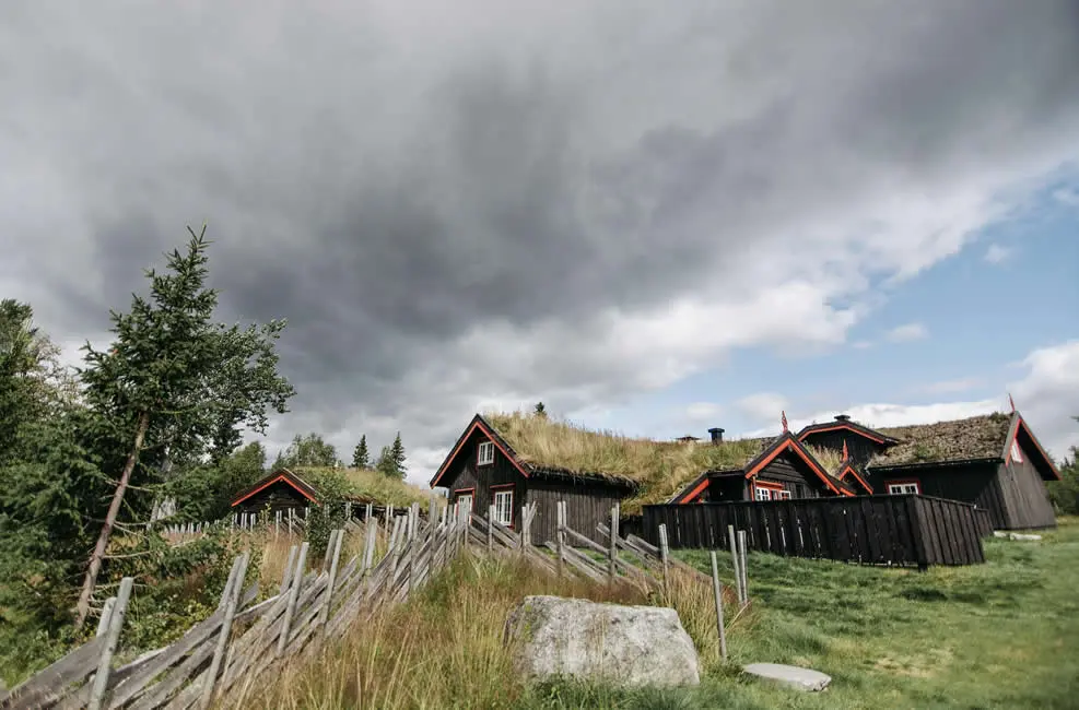 Scandinavian landscape inspired by Nordic history and Viking culture