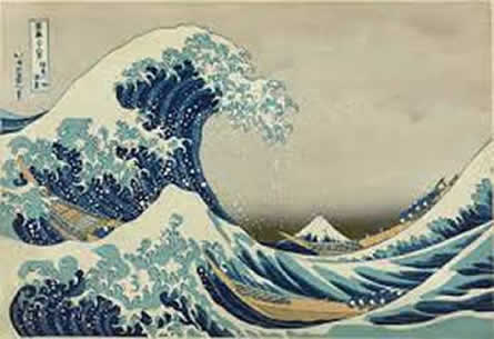 ukiyo-e's great wave off kanagawa, hokusai 