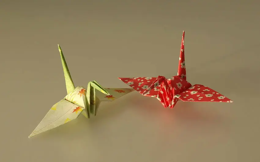 Japanese origami crane