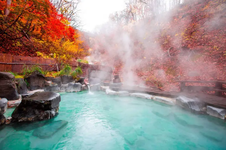 Japanese hot spring onsen