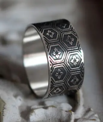 Japanese turtle shell ring
