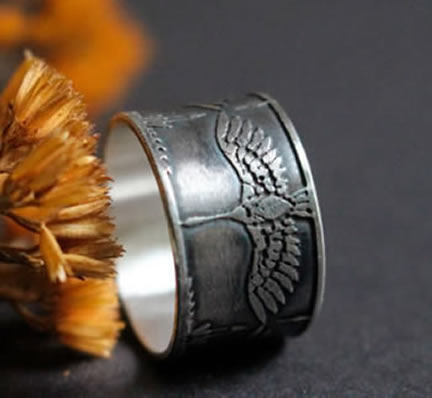 japanese crane ring 