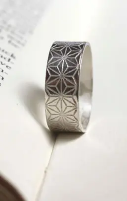 Japanese hemp leaf ring
