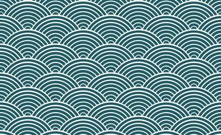 japan seigaiha sea pattern 