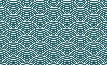 Japan seigaiha sea pattern