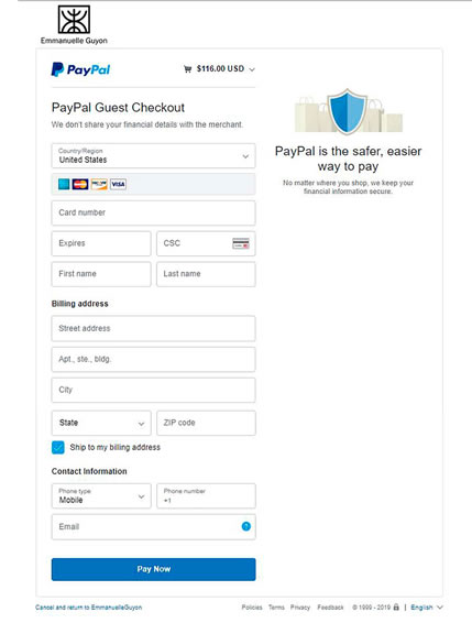 how to pay with paypal without account