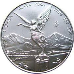 Mexican silver or liberty currency