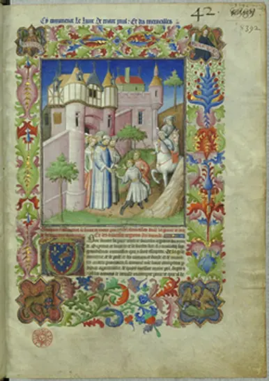 Example of illumination from the Book of Wonders.