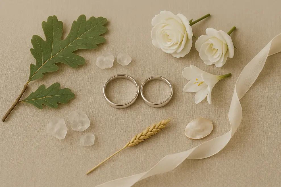 The symbolic meanings of each wedding anniversary