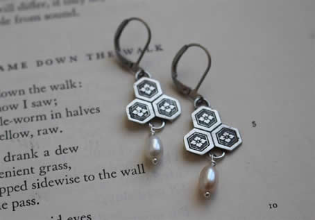 Water Chestnut Flower Earrings