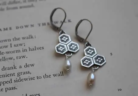 Water Chestnut Flower Earrings