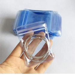 PVC clear jewelry anti oxidation zipper bag antitarnish plastic bags