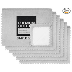 Premium jewelry cleaning cloths, best polishing cloth solution for silver gold and platinum